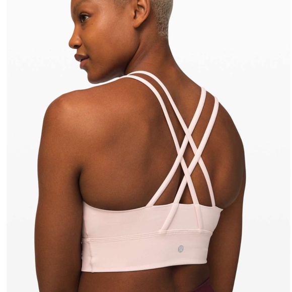 Lululemon Energy Bra *Long Line Pink Bliss - Picture 2 of 6